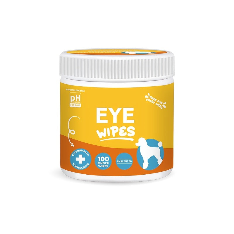 Dog Ear Cleaner Wipes with Coconut Scent, Finger Wipes for Routine Ear Grooming, with Separate Dental Wipes, Teeth Cleaning Kit and Eye Wipe Options