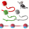 Interactive Cat Ball Toy 3 Pack, USB Rechargeable Self-Moving Pet Balls with LED Lights and 3 Play Modes for Cats and Small Dogs, Multicolor