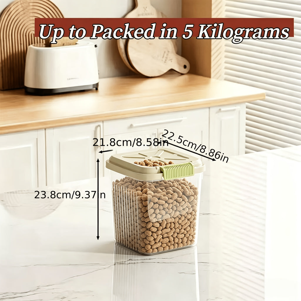 Airtight Dog Food Storage Bin with Locking Lid and Scoop, Multi-Size Dry Cat and Dog Food Container for Kitchen Pantry Organization