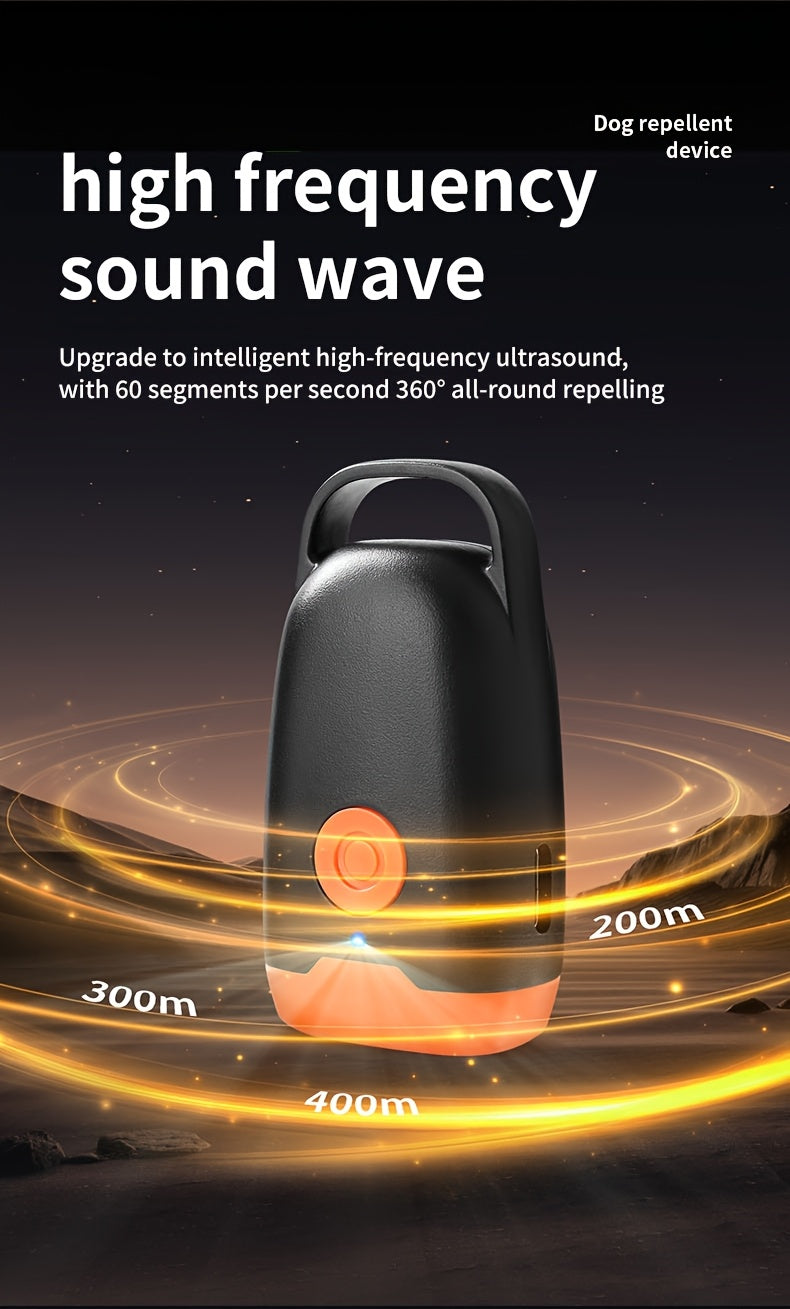 Soundwave Dog Repellent Device with One-Button Start, Barking Deterrent for Dog Behavior Management, Available in Single or Two-Piece Packs