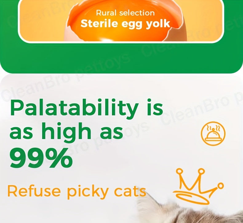 Cat Snack Pellets and Biscuits, 150g Cat Grass Pellets or Mixed Flavor Cat Biscuits and 155g Green Square Mint Granules for Supervised Treat Time