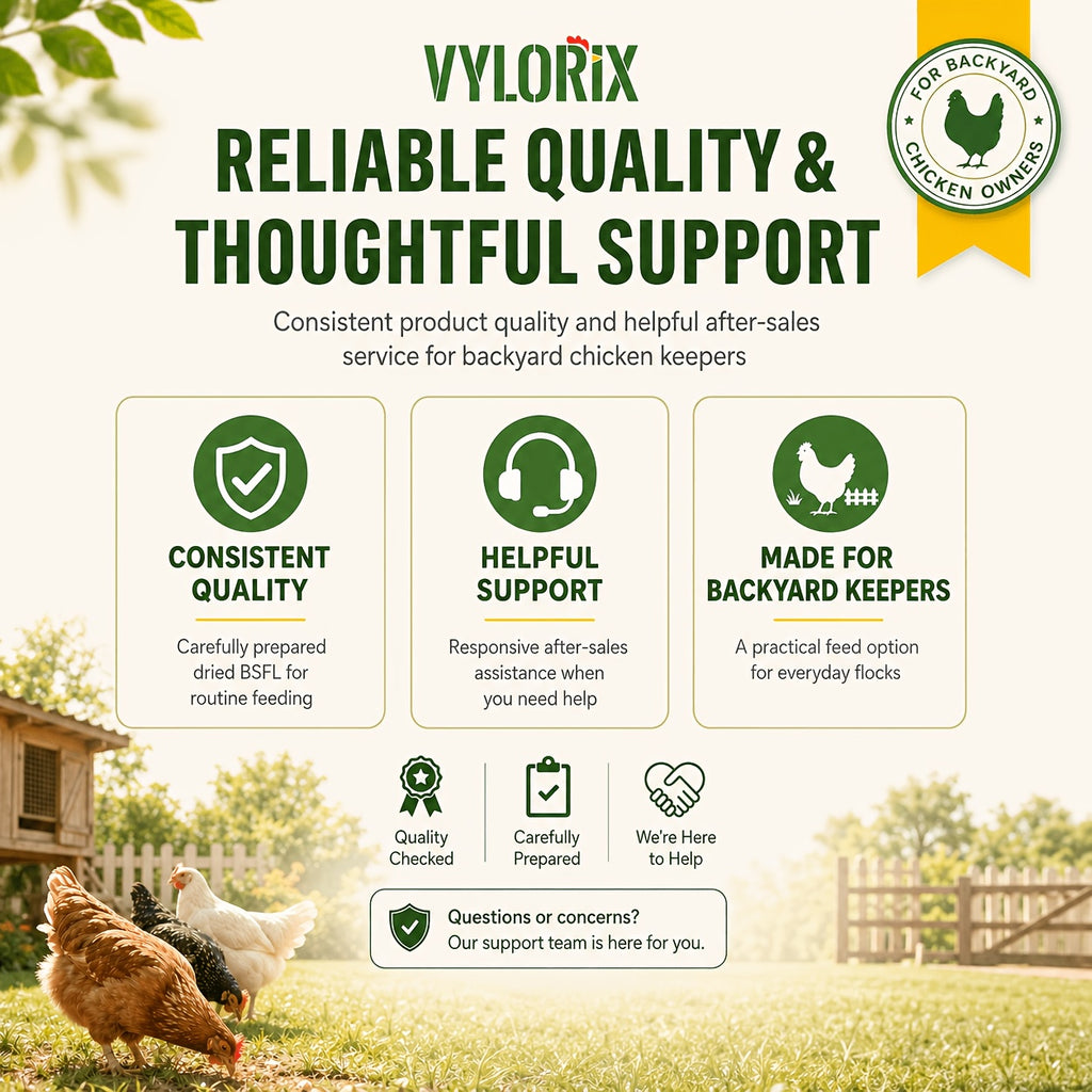 Dried BSFL Grubs for Chickens, Black Soldier Fly Larvae Treats with 46% Protein and 6% Calcium for Hens, Ducks and Birds, 2, 5 or 10 lb