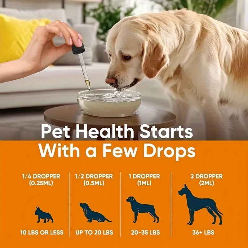 Pet Yeast Supplement Drops for Dogs and Cats, 2oz Listed Size, Liquid Supplement Format for Veterinarian-Guided Canine and Feline Care Routines