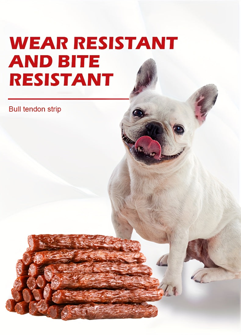 Beef Tendon Chews for Dogs, 150g / 5.29oz Tendon Strips for Supervised Chewing, Reward Time and Everyday Treat Routines with Your Pet