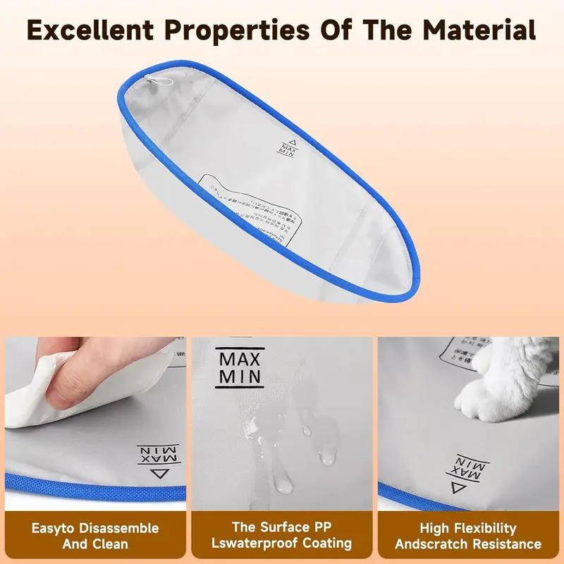 Litter Box Replacement Pads 2 Pack, Waterproof PP Liners 16.55 x 13.08 Inches for Compatible Self-Cleaning Cat Toilets and Routine Cleanup
