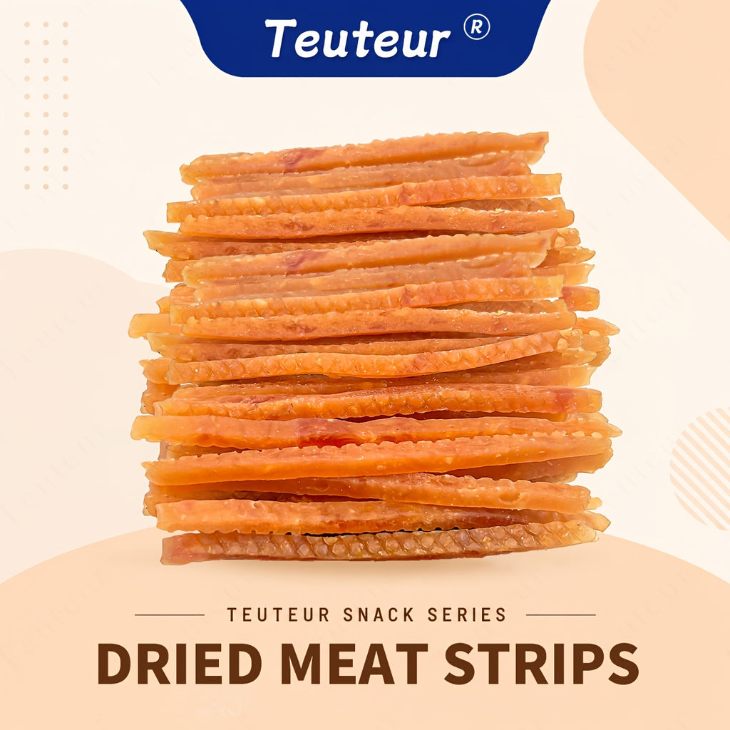 Chicken Jerky Cat Treats with Soft Shreds, Chicken or Chicken and Duck Blend Options for Supervised Snack Time, Training Rewards and Bonding