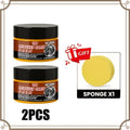 Tack Conditioning Balm with Sponge, QMBFT 2PCS Portable Care Set for Boots, Bags and Belts, Buffable Finish for Everyday Equipment Care