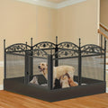 Dog Playpen with Waterproof Pad, 8-Panel Heavy Duty Metal Pet Fence with Door for Indoor Outdoor Puppy Training, Exercise and Large Dog Play Areas