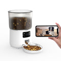 4L Automatic Pet Feeder by NPET, Cat and Dog Food Dispenser with Stainless Steel Bowl, USB or Battery Power and App or Camera Version Options