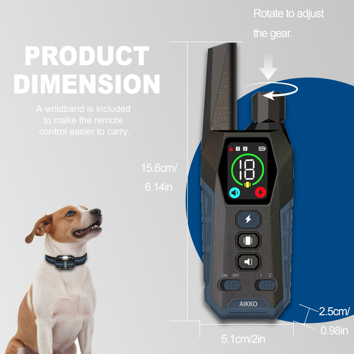 Dog Training E Collar with Security Lock, Remote Beep, Vibration and Static Modes, Orange, Blue or Green Options for 1 or 2 Dogs