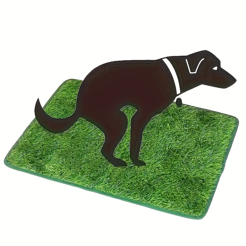 Dog Toilet Training Grass Pad, Washable Reusable Artificial Turf Mat in S, M and L Sizes for Indoor Puppy Potty Routines and Outdoor Use