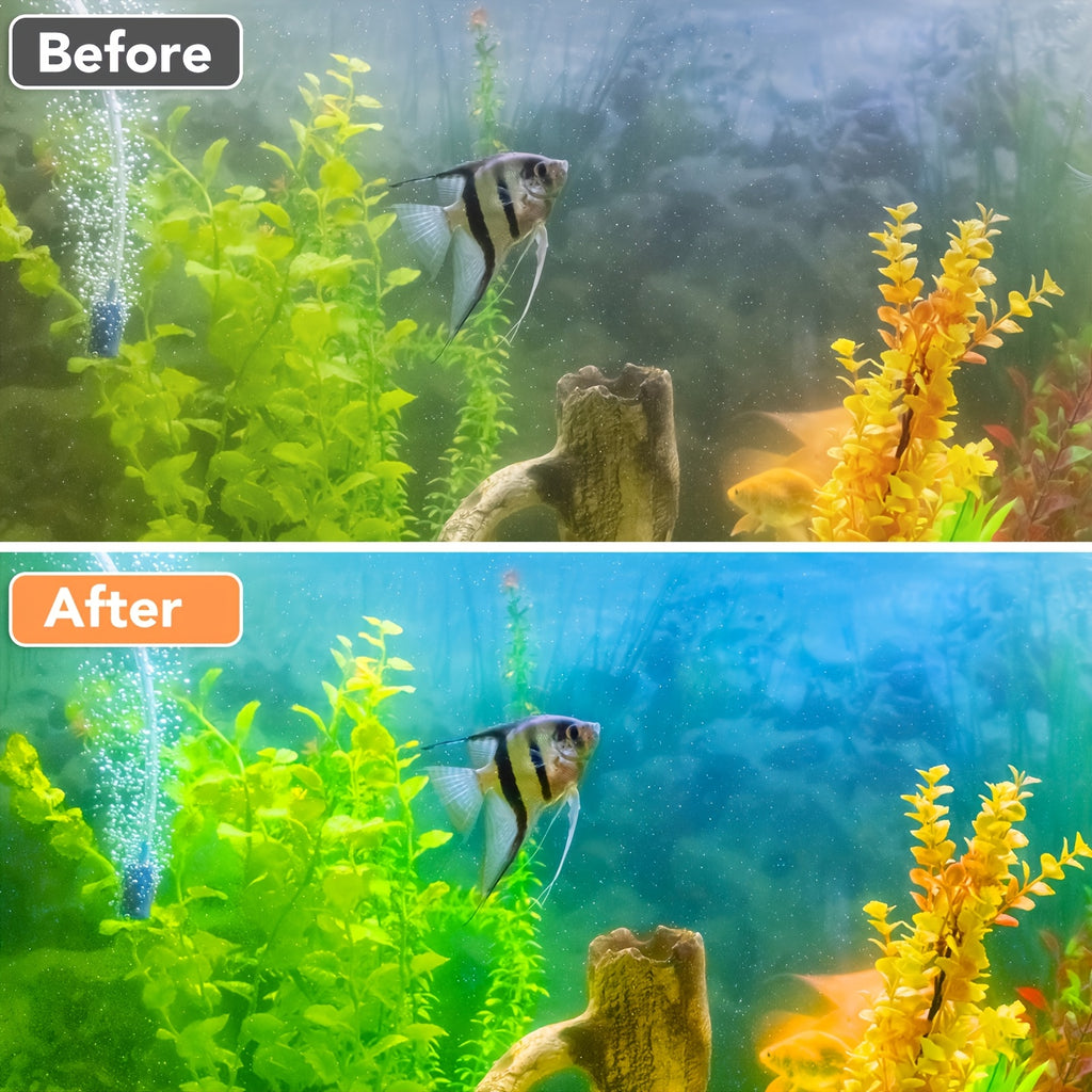 Aquarium Filter Media Resin for Freshwater and Saltwater Fish Tanks, 2-Bag 500ml Option, Filtration Accessories for Routine Aquarium Maintenance