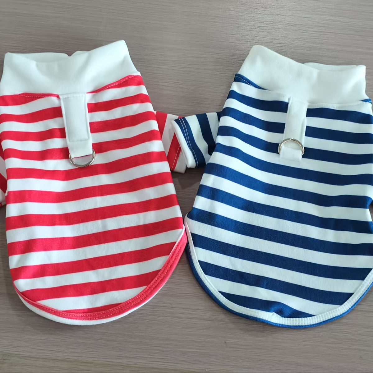 Striped Dog Clothes for Dogs and Cats, Navy Style Pet Clothing in Blue Navy, Navy Red and Coral Pink, XS–XXL for Dress-Up and Photos