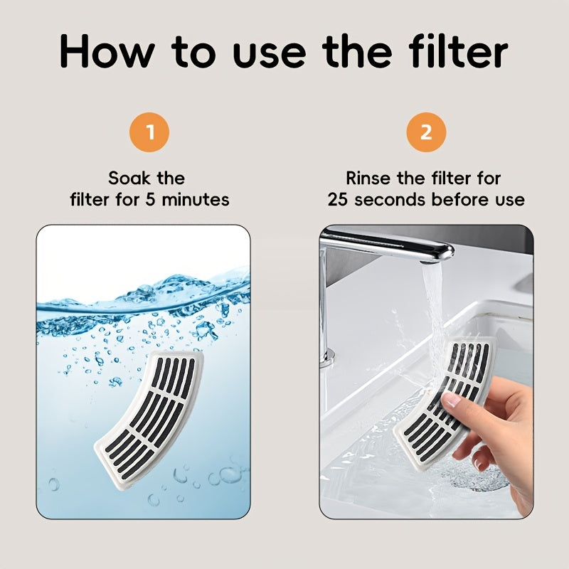 Pet Fountain Replacement Filters for JPET FT007, 4 or 8 Piece Refill Packs for Compatible Automatic Dog Water Fountains and Routine Drinking Station Maintenance
