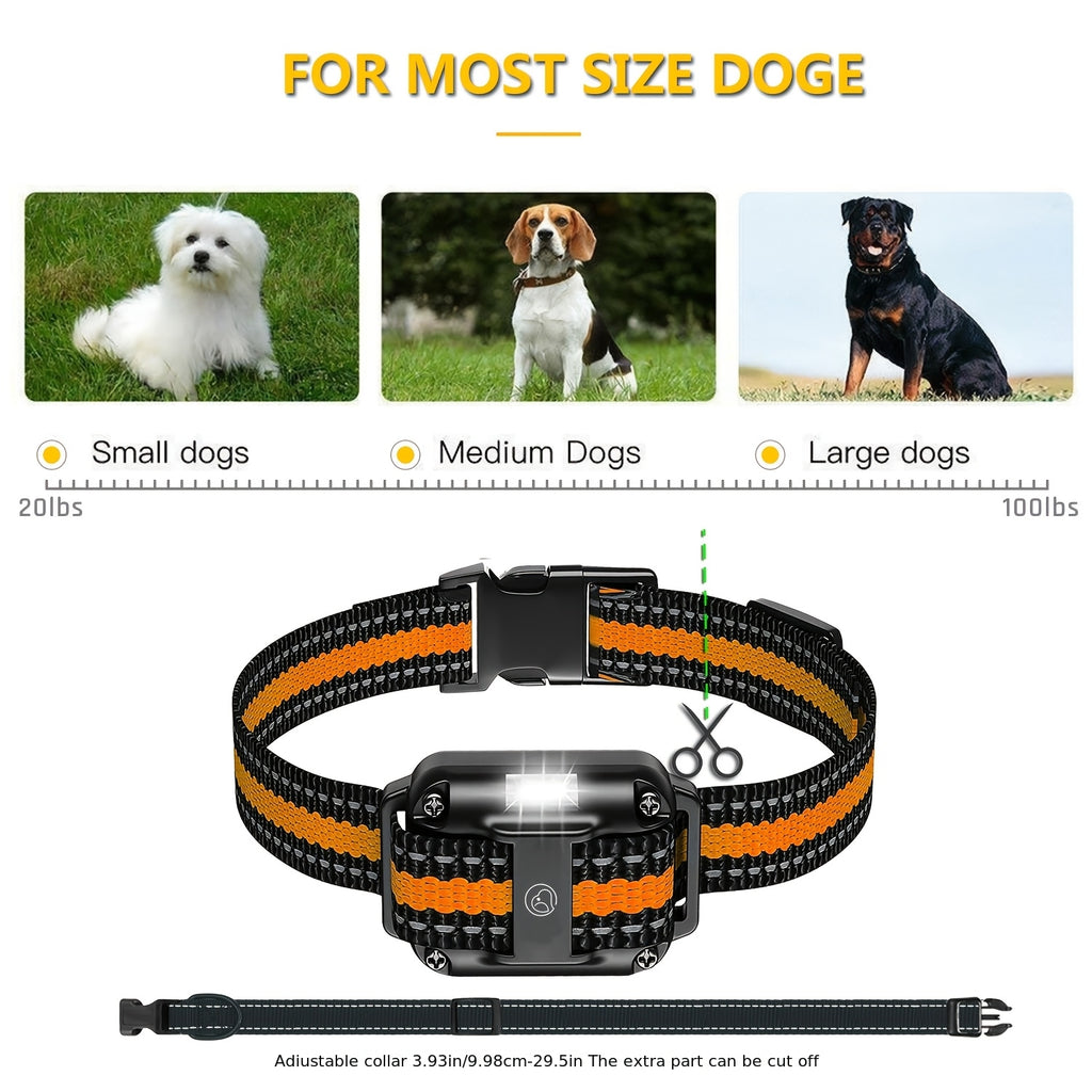 Dog Training Collar Set for 2 or 3 Dogs, Black USB Rechargeable Remote with LED Light, Beep, Vibration and Static Modes for Supervised Sessions