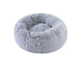 Donut Cat Bed 40cm, Fluffy Round Sleeping Nest for Cats and Small Dogs with Raised Rim, Anti-Slip Bottom and Foldable Design in Five Colors