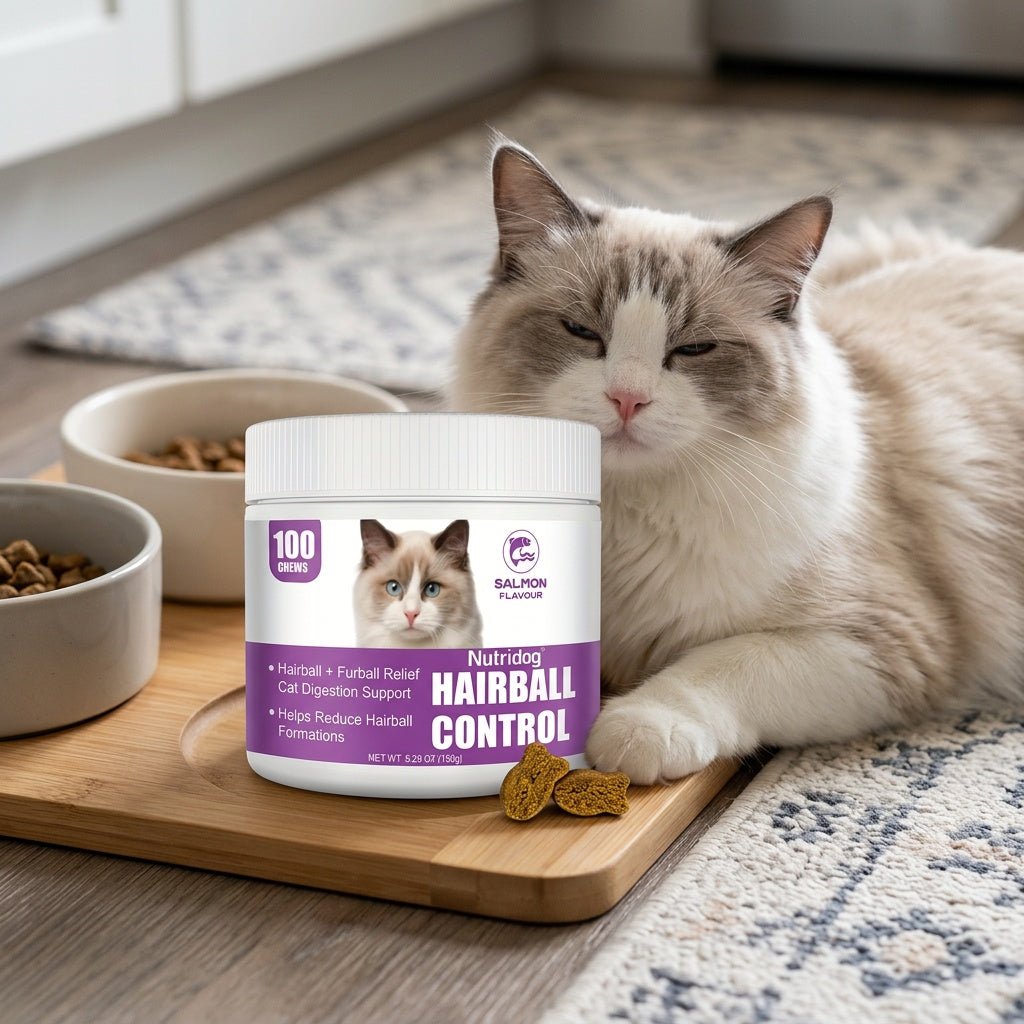 Cat Hairball Supplement Soft Chews, 100 Count Salmon Flavor Hairball Aid for Cats, Convenient Chew Format for Your Cat Care Routine
