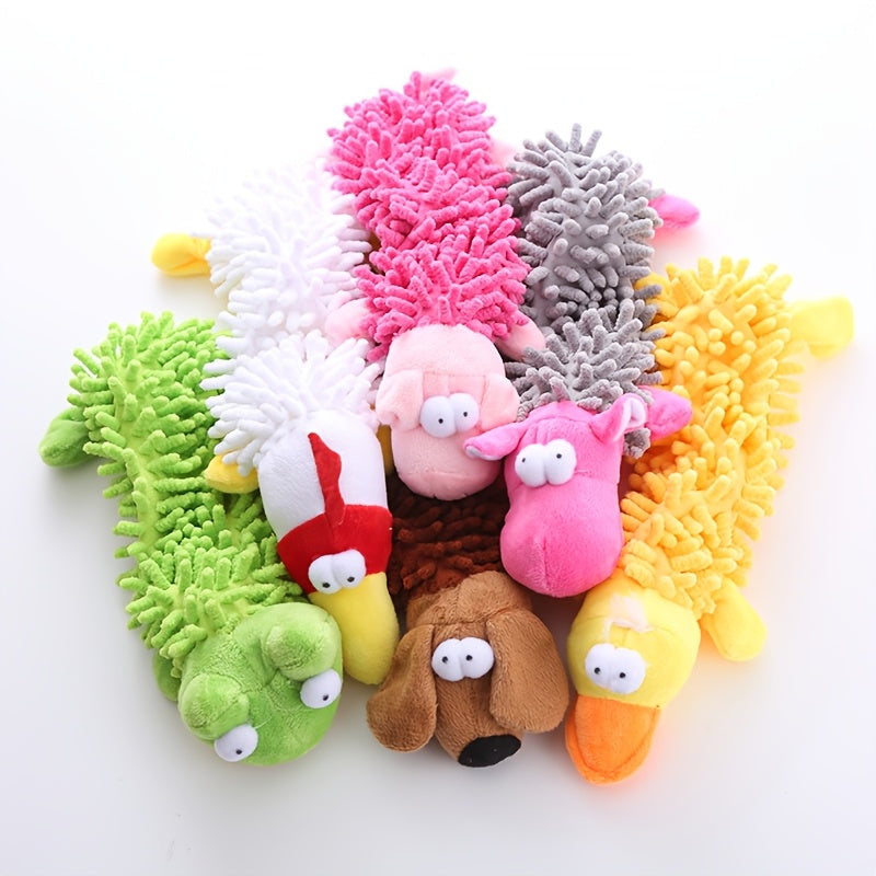 Crinkle Plush Dog Toys 6 Pack, Soft Interactive Squeaky Pet Toy Set for Small and Medium Dogs, Supervised Puppy Training and Indoor Play