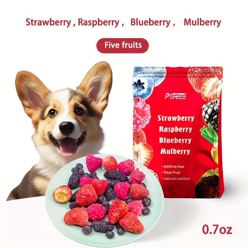 Freeze Dried Dog Treats with Fruit and Vegetable Options, Six Selectable Snack Styles for Supervised Training Rewards and Dog Food Toppers