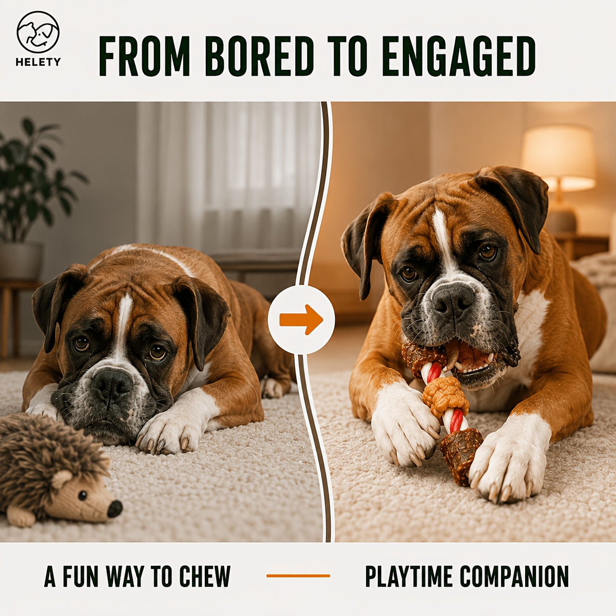 3-in-1 Dog Treat Skewers with Chicken Sausage, Duck Jerky and Bone-Shaped Chews, Mixed-Texture Snacks for Supervised Rewards and Treat Time