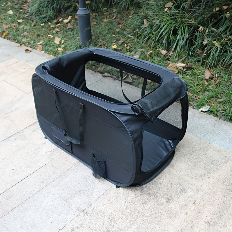 Rectangular Folding Dog Kennel for Puppies, Pet Tent for Supervised Rest with Foldable Design, Olive Green, Grey, Navy or Black Options, 1 Piece
