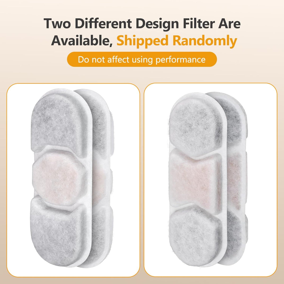 Dog Water Fountain Replacement Filters for IDEAZOOS 7L and 12L Stainless Steel Pet Fountains, 6-Set Refill Pack for Everyday Maintenance