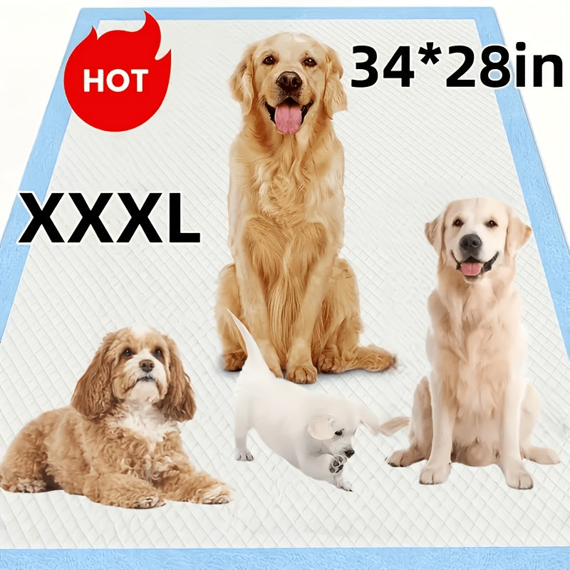 Thickened Dog Pee Pads for Indoor Potty Training, Absorbent Pet Urine Pads with Leak Protection, Large Dog 100 or 126 Count and Puppy 100 Count Options
