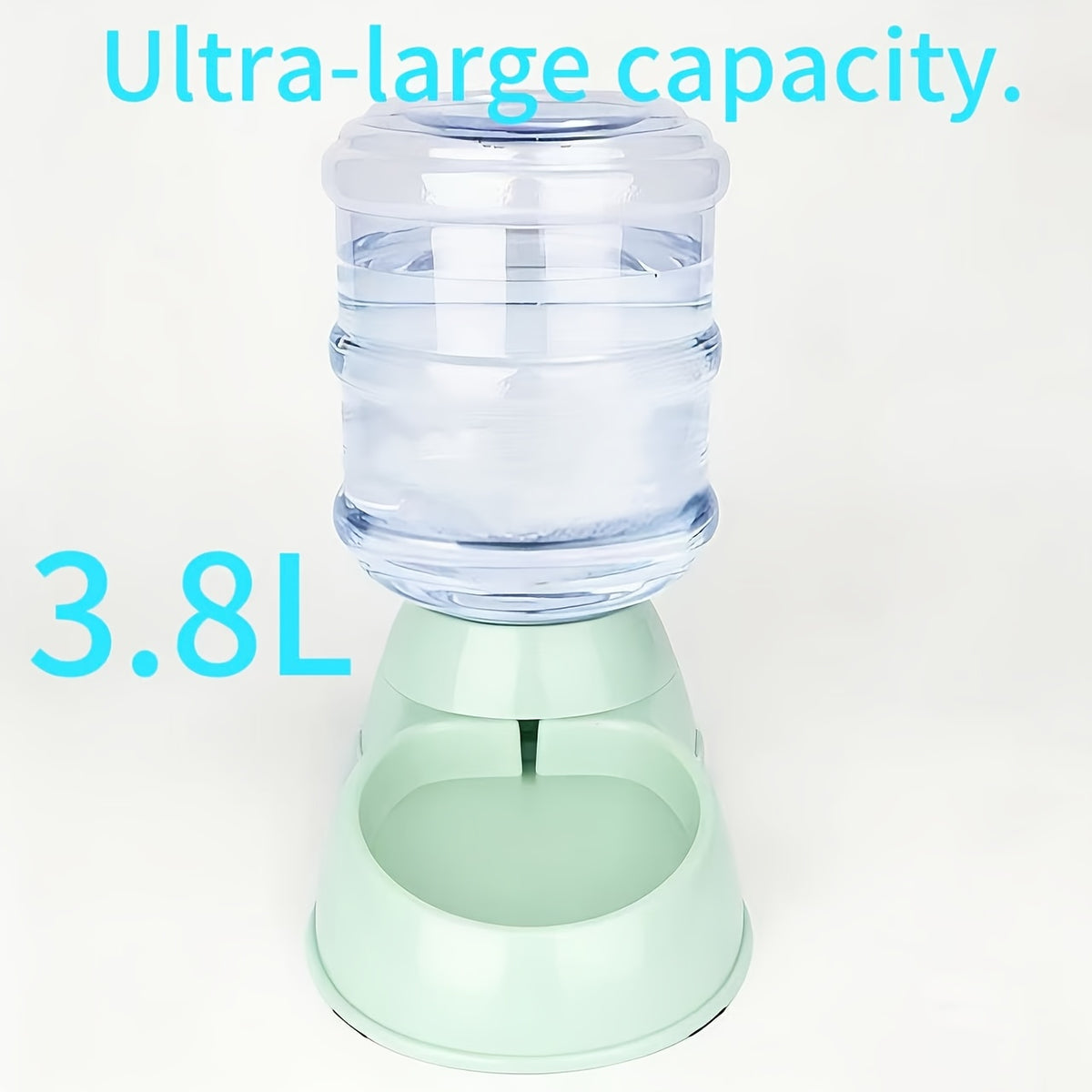 Gravity Dog Feeder or Water Dispenser, 1 Gallon Pet Food and Water Bowl Options for Cats and Small to Medium Dogs, Battery-Free PP Design