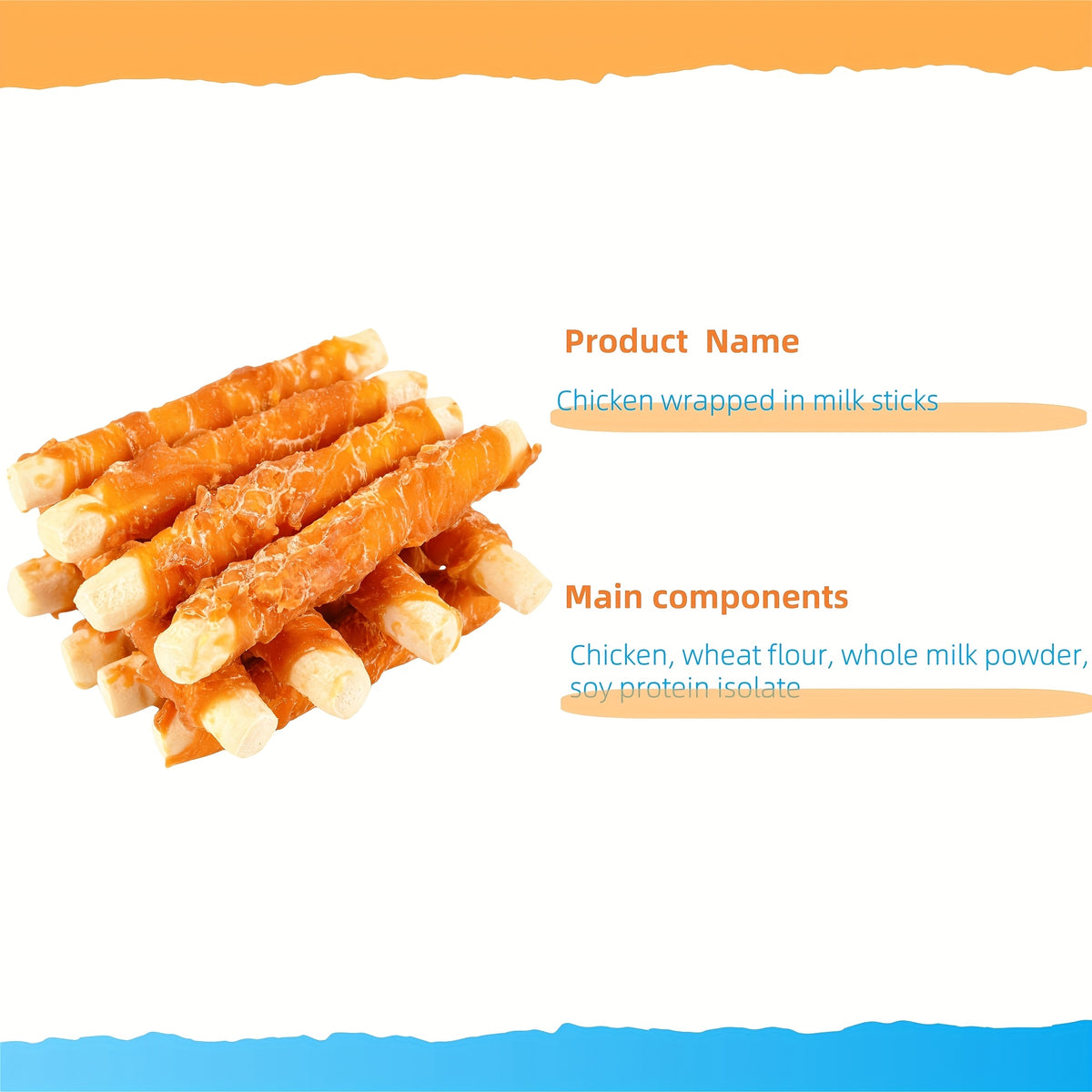 Dog Treat Snack Selection with 17.6oz Five-in-One Combo or 3.53oz Chicken Milk Stick Option for Supervised Rewards and Everyday Treat Time