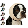 Dog Ear Wrap Grooming Hood, Adjustable Soft Ear Cover with Hook-and-Loop Closure for Supervised Bath-Time and Grooming Routines, Three Sizes and Five Colors
