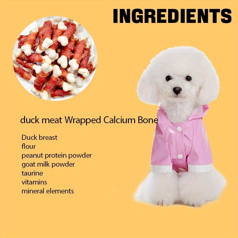 Dog Treats 203g with Duck Meat, Chicken Wrapped Bone or Dried Chicken Breast Options for Supervised Chewing, Training Rewards and Everyday Snack Time