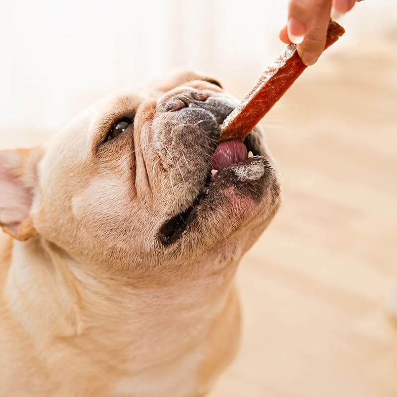 Salmon Stick Pet Treats, Dried Salmon Formed into Snack Sticks for Supervised Reward Time, Fish Treat Selection with 200g Listed Weight Option