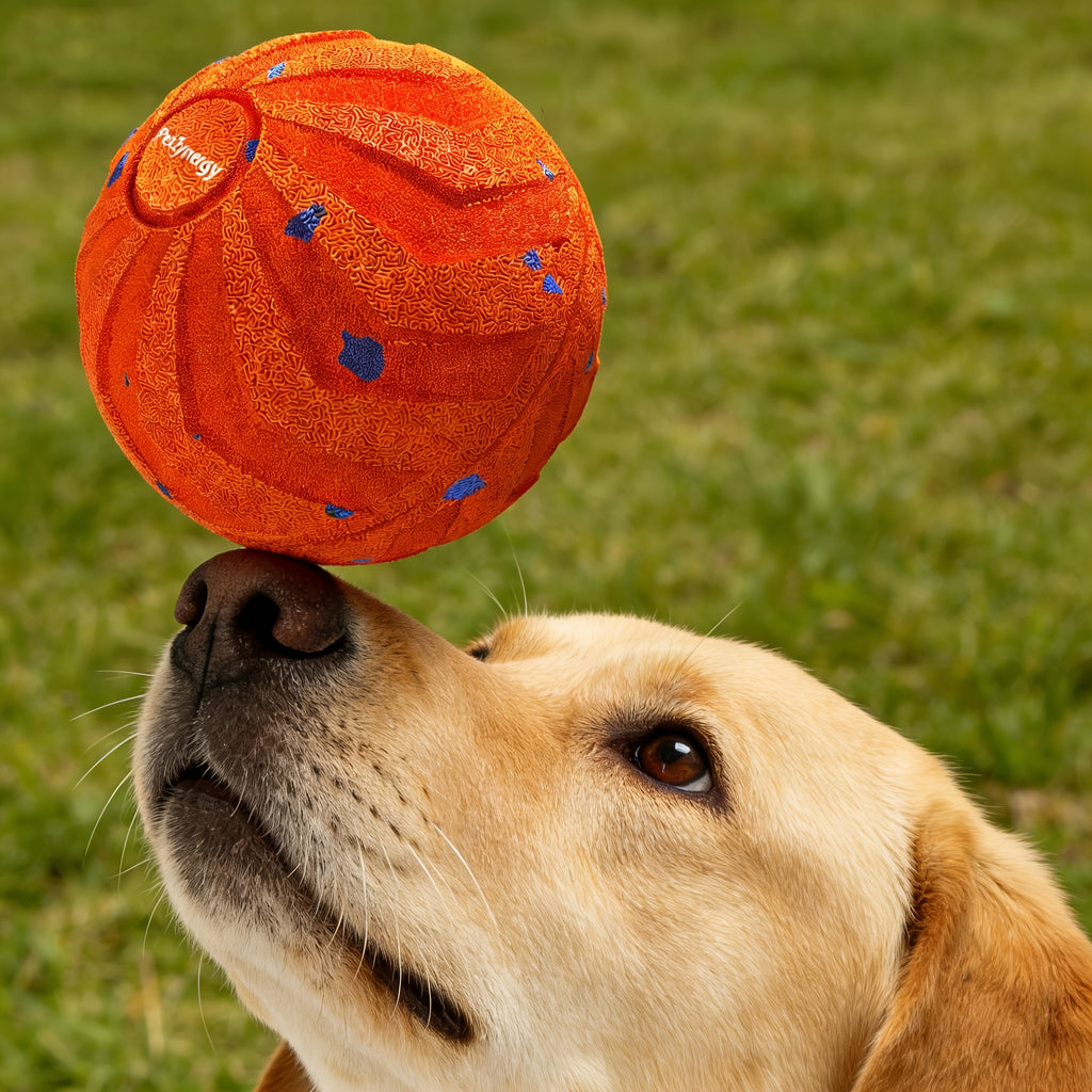 Interactive Dog Ball with Automatic Bouncing and Rotation, E-TPU Moving Chase Toy with Sleep Mode for Medium and Large Dogs
