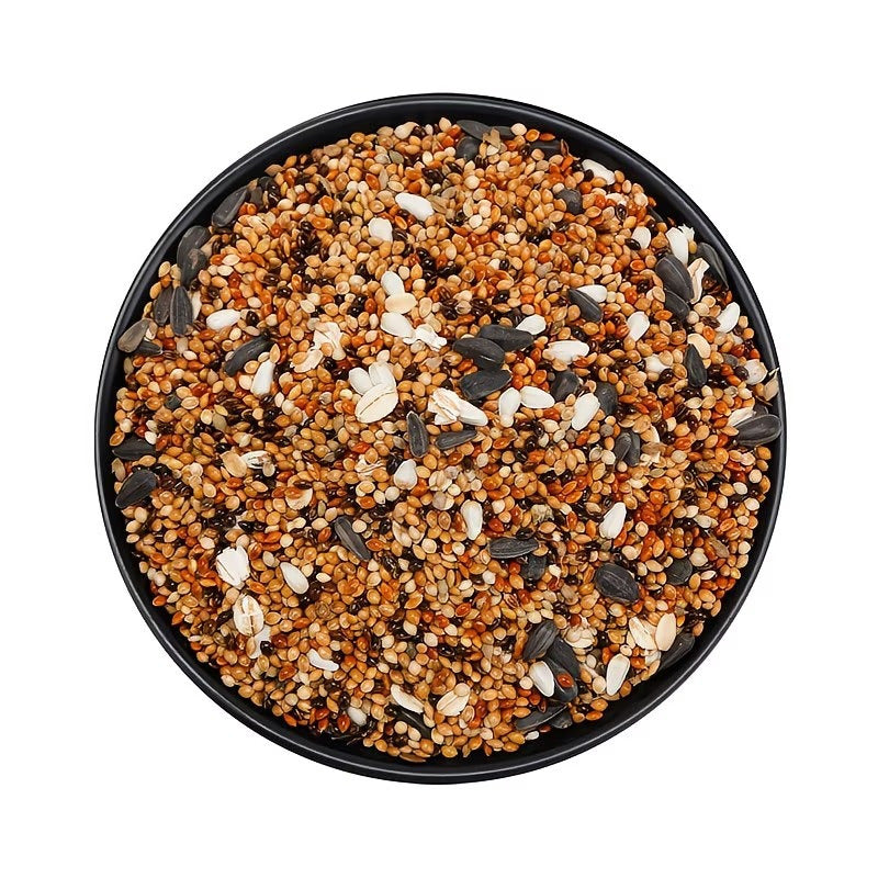Wild Bird Seed Blend 4 lb with Nuts for Outdoor Feeders, All-Season Backyard Bird Food for Cardinals, Chickadees and Finches Watching