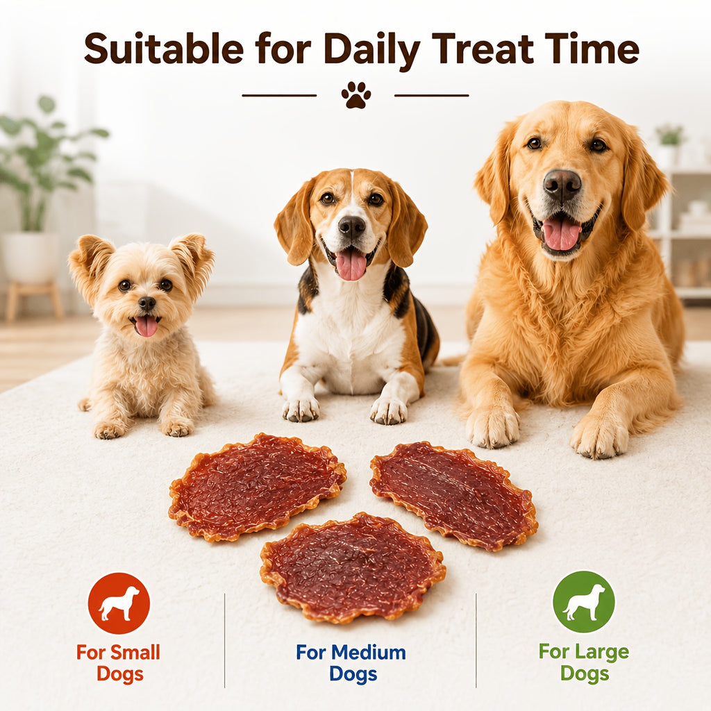 Chicken Gizzard Jerky for Dogs 7.05 oz, Grain-Free High-Protein Dog Treat Slices with No Artificial Flavors for Positive-Reward Training