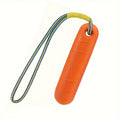 Floating Dog Toy with Rope, Single Water-Resistant Fetch and Retrieve Toy in Orange or Yellow for Supervised Summer Pool and Outdoor Play
