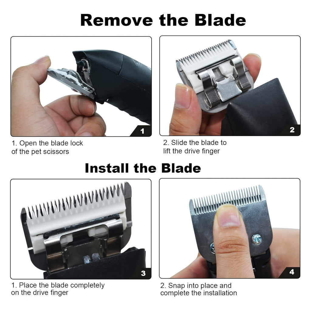 3F Dog Clipper Replacement Blade, 13mm (1/2 Inch) Detachable Pet Grooming Accessory for Compatible Andis, Oster A5 and Wahl KM Series Clippers
