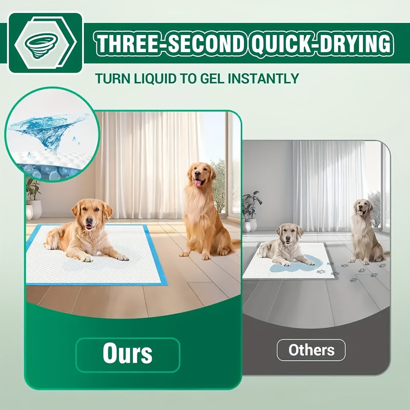 Extra Large Dog Pee Pads 200 Count, 34 x 28 Inch 6-Layer Absorbent Puppy Training Pads with Leak Protection and Odor Control for Indoor Pet Care