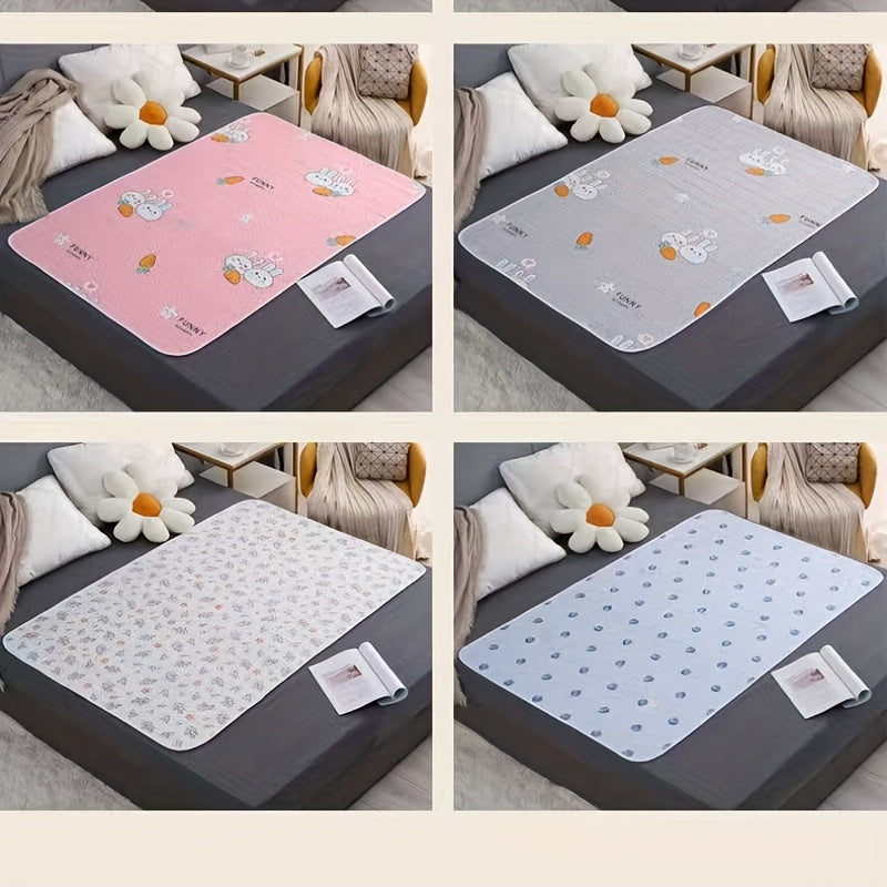 Reusable Pet Pee Pad with Orchid Pattern, Dog and Cat Potty Training Mat in Four Sizes for Everyday Indoor Pet Care and Holiday Gifts