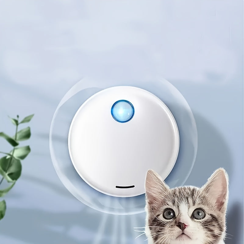 Cat Litter Box Deodorizer with Intelligent Sensor Light, White Automatic Pet Odor Management Device for Cat and Dog Toilet Areas, 1 Piece