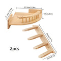 Cat Wall Hammock and Steps Set, Wall-Mounted Four-Step Sisal Climbing Furniture with Modern Hammock or Corner Perch Options for Indoor Cats