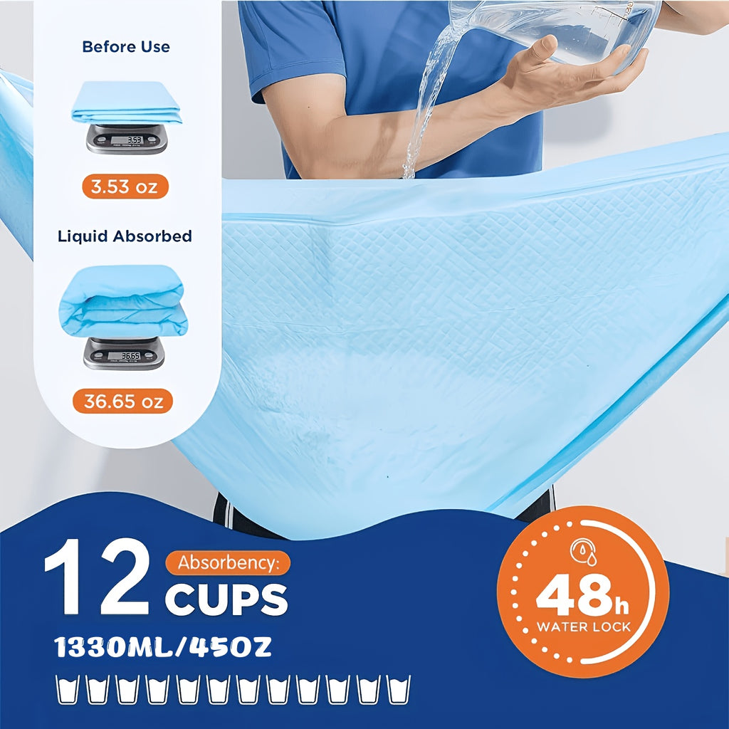 Puppy Training Pads 32 x 58 Inch, 50 Count Extra Large Disposable Dog Pee Pads with Thickened Absorbent Design and Leak Protection for Indoor Potty Routines