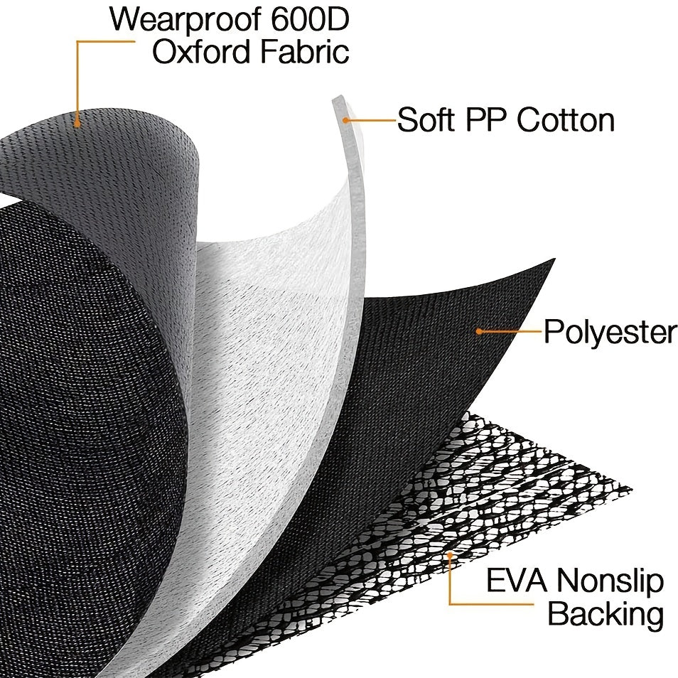 60/40 Split Bench Dog Car Seat Cover, Black Rear Seat Protector for Cars, Trucks and SUVs, Easy Cleanup for Daily Pet Travel and Family Road Trips