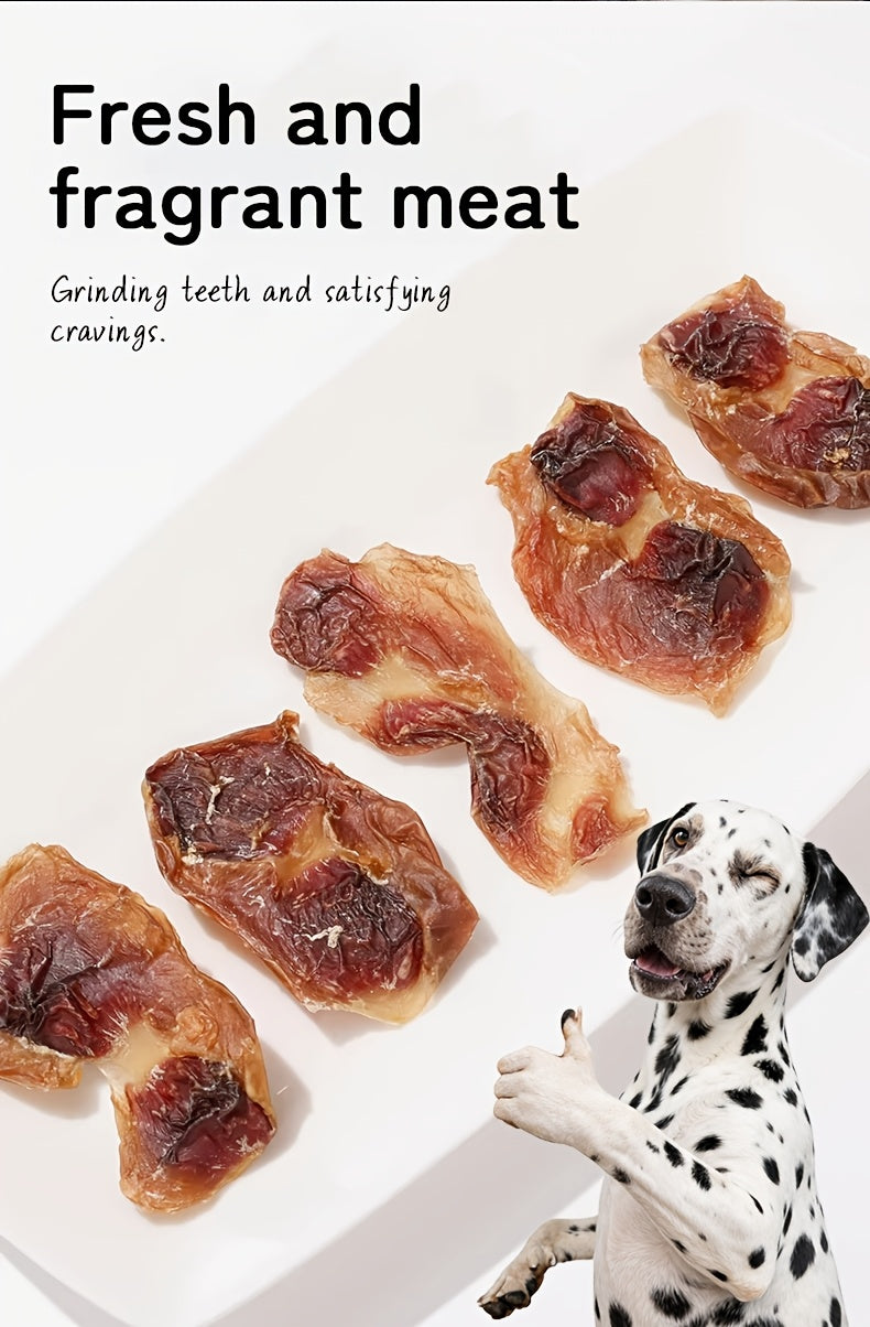 Chicken Gizzard Dog Treats, Air-Dried Jerky Slices for Supervised Training Rewards, Everyday Snack Breaks and Dog Owner Gift Baskets
