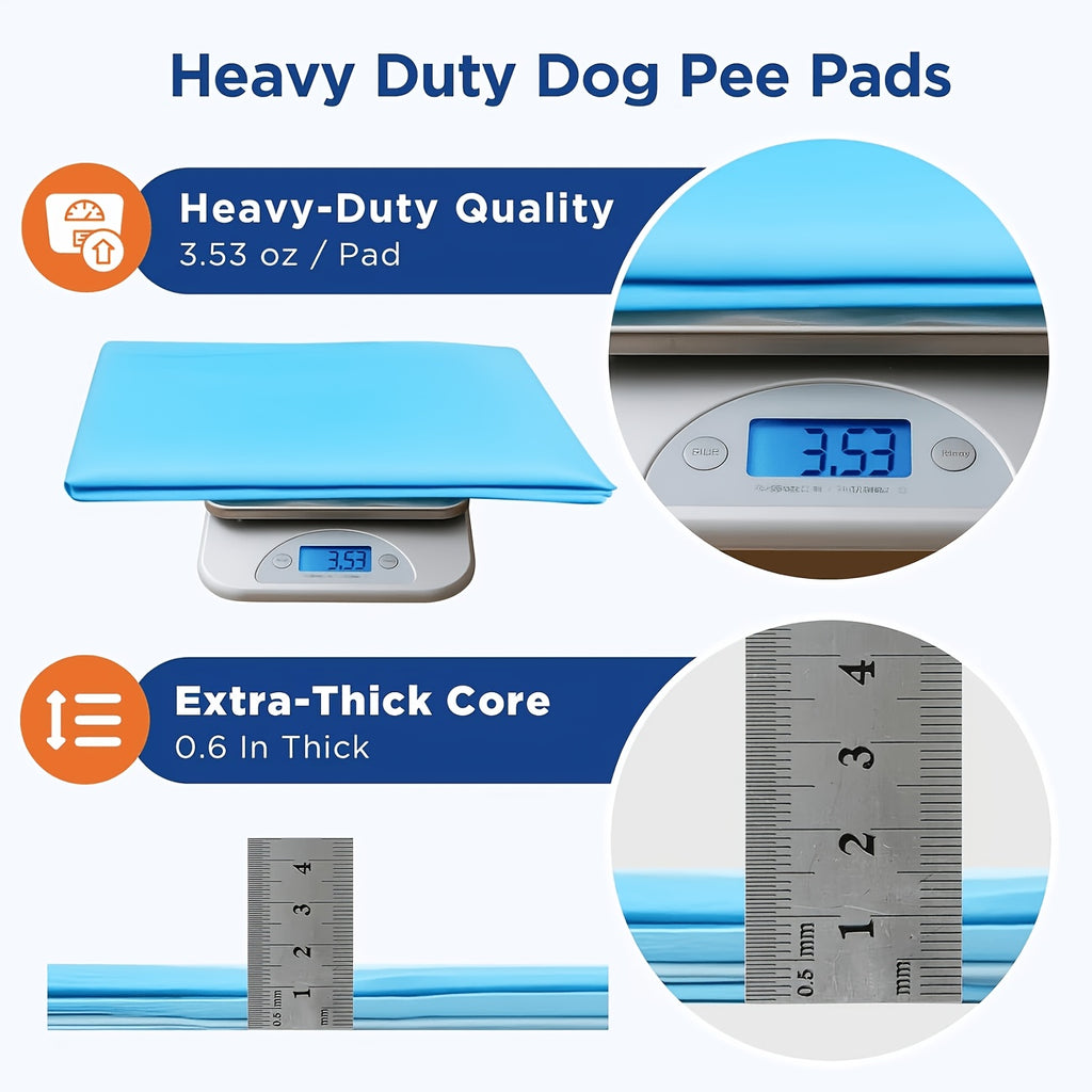Dog Pee Pads 58 x 32 Inch, 50 Count Extra Large Disposable Puppy Potty Training Pads with 8-Layer Absorbency for Floors, Crates and Travel
