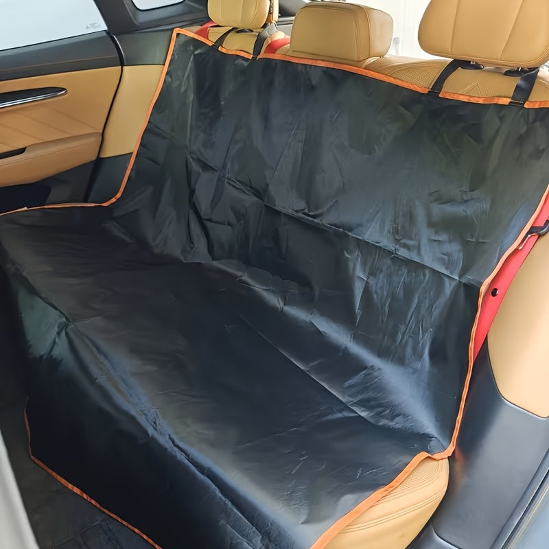 Dog Cargo Cover with Orange Edge, Thin Washable Oxford Fabric Trunk Liner for Compatible SUVs, Pet Interior Protection Mat for Everyday Travel