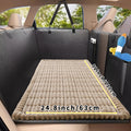 Dog Car Mat with Quilted Cushion, 24.8 x 51 Inch Non-Slip Polyester Pet Travel Pad for Rear Seats in SUVs, Sedans and Trucks, Four Colors