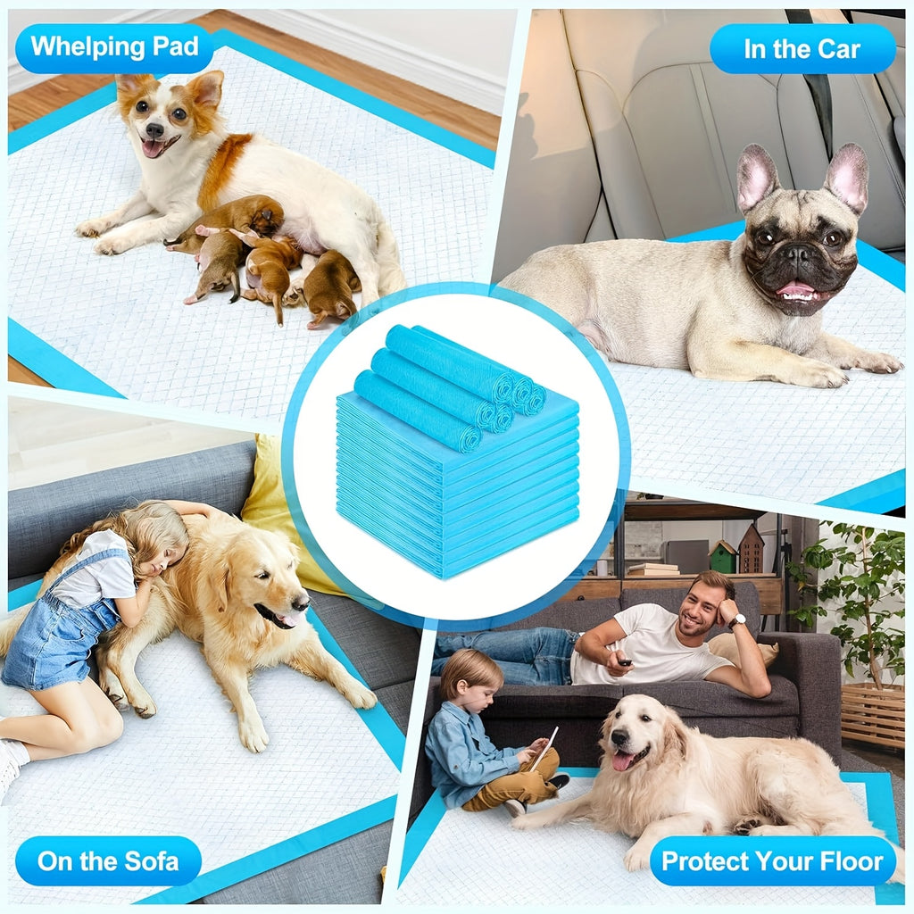 Dog Pee Pads 32 x 55 Inch, 40 Count Extra Large Absorbent Puppy Potty Training Pads with Quick-Drying Design, Leak Protection and Odor Control