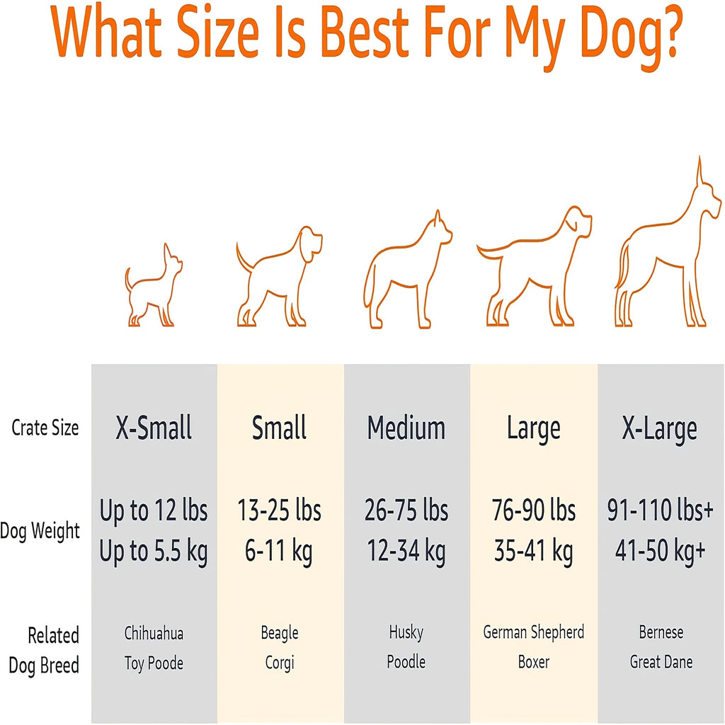 Machine Washable Dog Crate Pad and Cat Bed with Cover, Soft Cushioned Indoor Pet Bedding in 35in or 46in Options for Cozy Everyday Rest