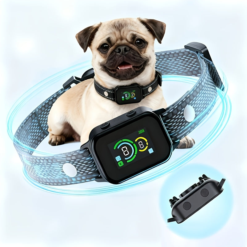 USB No Shock Bark Collar for Dogs, Nylon Electronic Bark Control Training Collar in 1 or 2 Pack Options for Owner-Supervised Training Routines